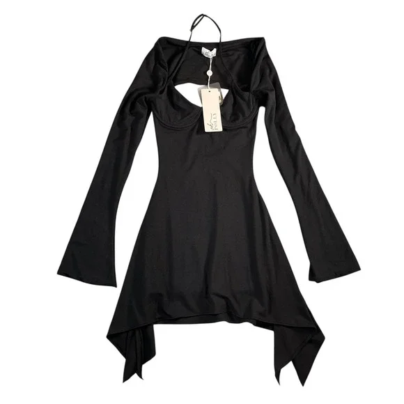 chinese dress ladies Amazon.com: HYPERFIRE Women's Shoulder Tie Long Sleeve Asymmetrical Dress  Boat Neck Mini Cocktail Dresses Black X-Small : Clothing, Shoes & Jewelry main image 1
